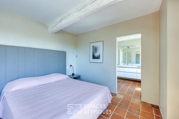 Bastide moderne avec jardin et piscine