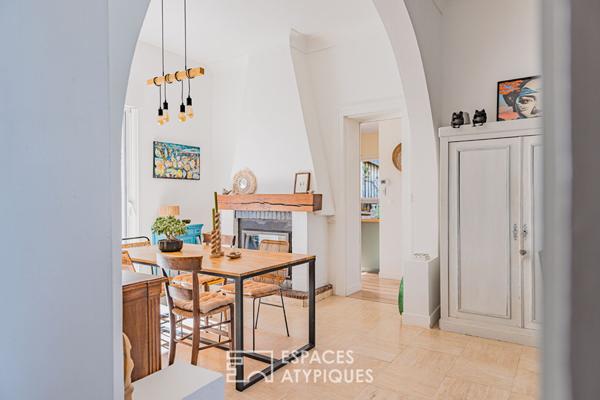 Ancienne longère revisitée avec piscine et jardin arboré