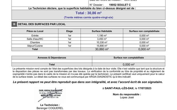Appartement à louer