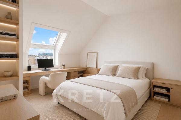 Paris 3e - Haut Marais - Appartement en dernier étage avec terrasses d'environ 60m2 en rooftop