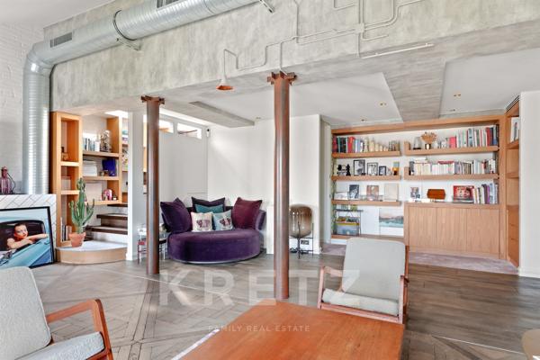 Paris 3e - Haut Marais - Appartement en dernier étage avec terrasses d'environ 60m2 en rooftop