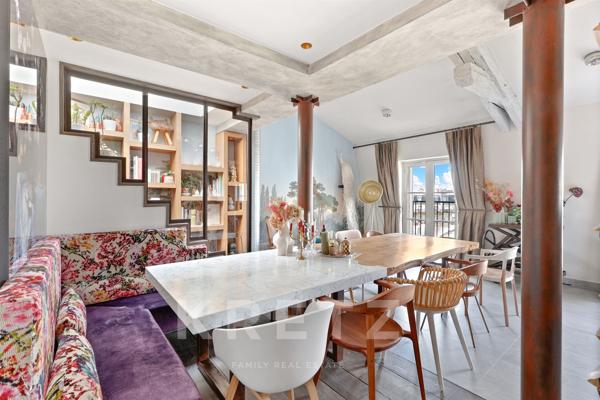 Paris 3e - Haut Marais - Appartement en dernier étage avec terrasses d'environ 60m2 en rooftop