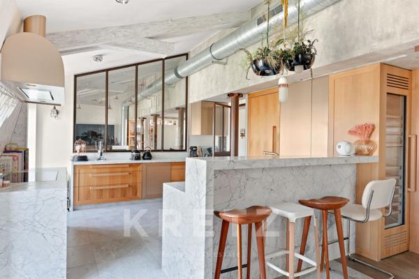 Paris 3e - Haut Marais - Appartement en dernier étage avec terrasses d'environ 60m2 en rooftop
