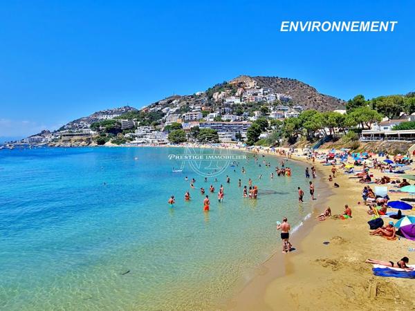 Roses – Somptueuse villa vue mer, 2ème ligne, plage 300m secteur prisé