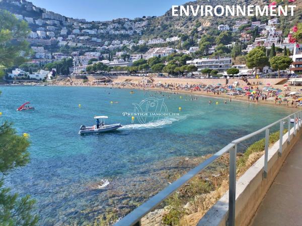 Roses – Somptueuse villa vue mer, 2ème ligne, plage 300m secteur prisé