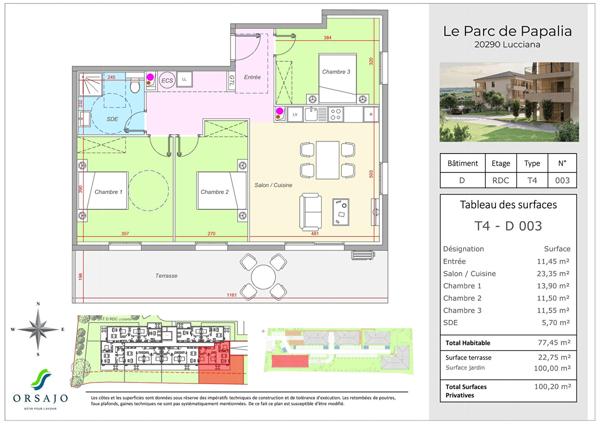 Programme Neuf - Appartements avec terrasse - Le Parc Papalia Lucciana