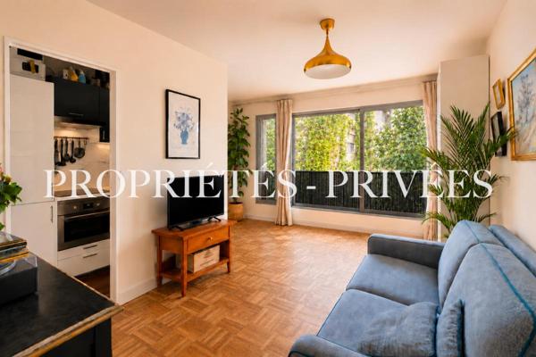 Studio lumineux de 33 m² avec balcon sur jardin au coeur d'Auteuil Sud - Paris 16e