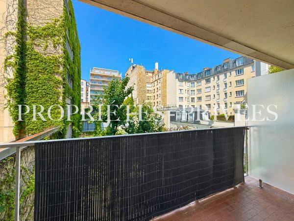 Studio lumineux de 33 m² avec balcon sur jardin au coeur d'Auteuil Sud - Paris 16e