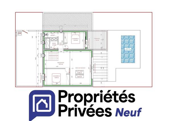 Maison  4 pièce(s) 128 m2 avec garage de 27 m2