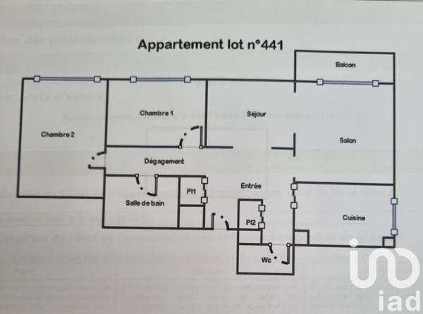 Appartement 4 pièces de 70 m² à Chennevières-sur-Marne (94430)