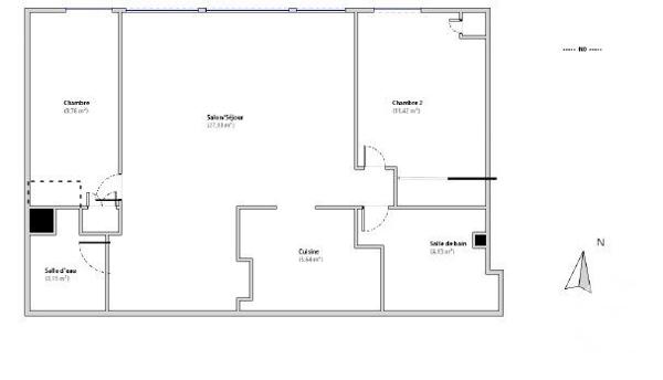 Appartement F3 à vendre  3 pièces - 61,23 m2 PARIS - 75015