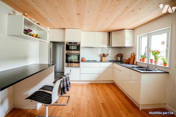 Maison de rue - terrasses - garage -