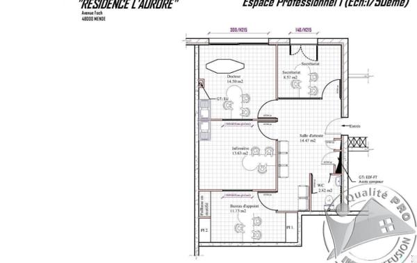 Vente Local commercial Bureau Mende   