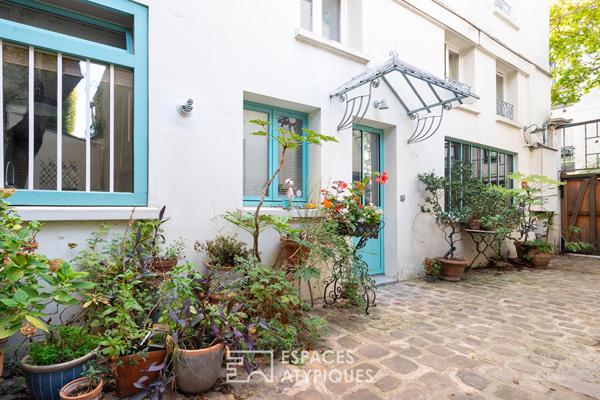 Triplex esprit maison au calme d’une impasse verdoyante