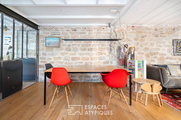 Triplex esprit maison au calme d’une impasse verdoyante