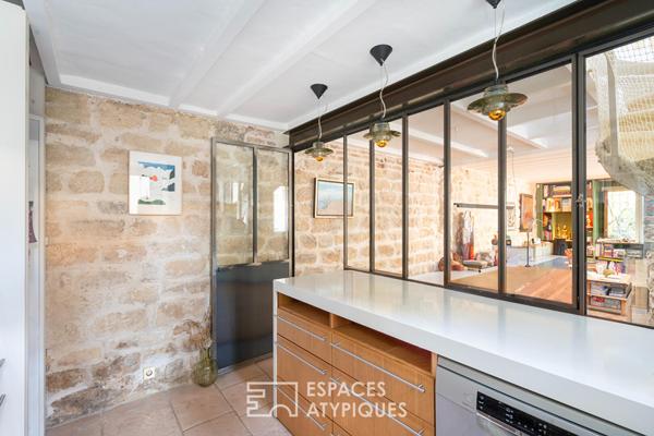 Triplex esprit maison au calme d’une impasse verdoyante