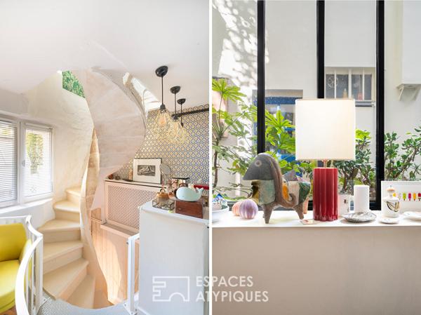 Triplex esprit maison au calme d’une impasse verdoyante