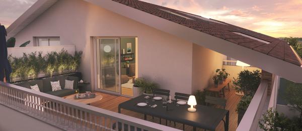 Appartement L Union 4 pièces 102 m2 + 35 m2 de terrasse en bois
