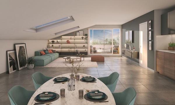 Appartement L Union 4 pièces 102 m2 + 35 m2 de terrasse en bois
