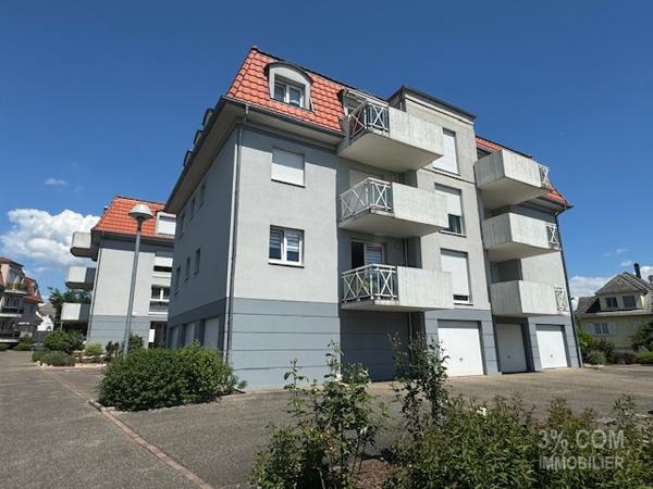 3%COM Très beau F2 avec balcon- garage- parking et cave Brumath (67170)