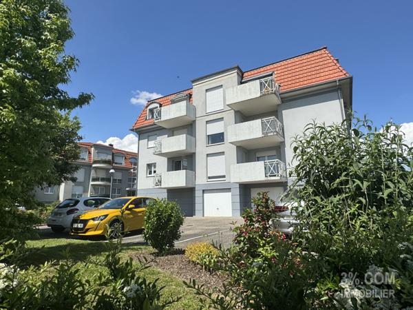 3%COM Très beau F2 avec balcon- garage- parking et cave Brumath (67170)