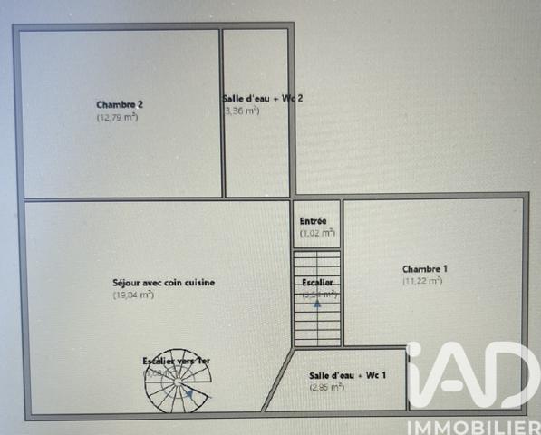 Appartement à vendre 3 pièces 52 m² Leuville-sur-Orge