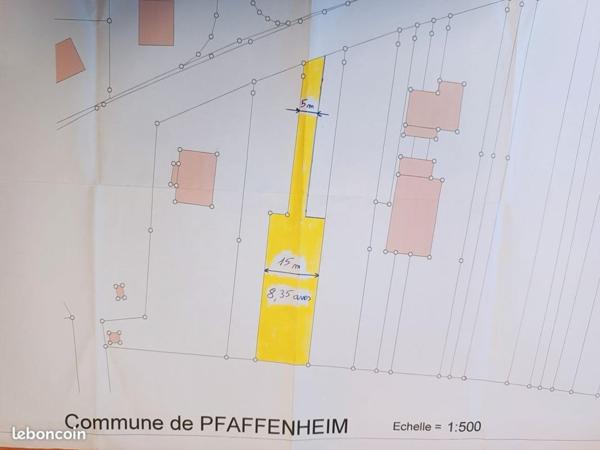 Ce terrain de 835 m² Possibilité 1000m² !