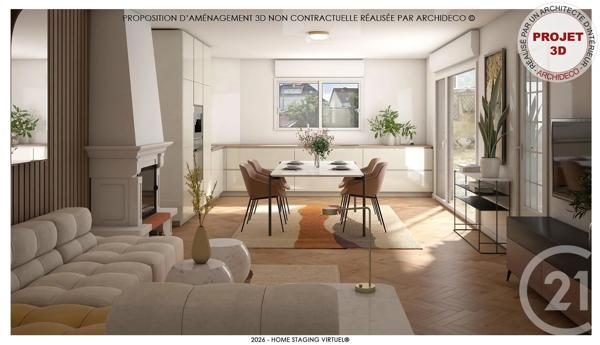 Maison à vendre  3 pièces - 55,60 m 2   AGON COUTAINVILLE  - 50
