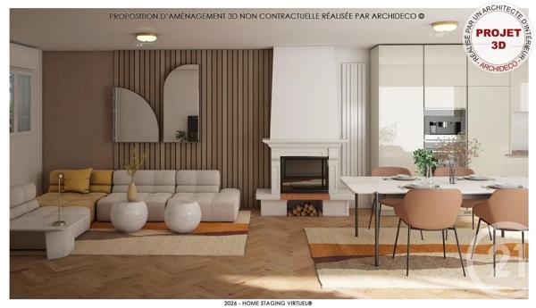 Maison à vendre  3 pièces - 55,60 m 2   AGON COUTAINVILLE  - 50