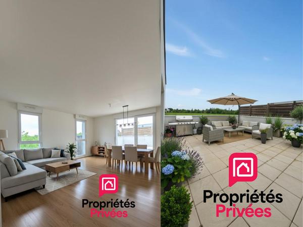 Appartement Anzin, 4 pièces 91 m2, 3 chambres, terrasse, balcon, parking