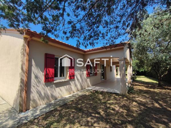 Plain pied de 2006 garage et jardin