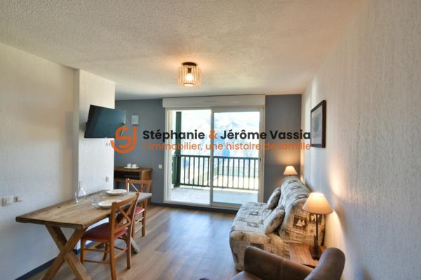 Studio avec balcon et vue panoramique – Résidence 3★ avec piscine à Peyragudes