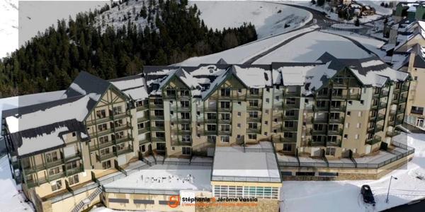 Studio avec balcon et vue panoramique – Résidence 3★ avec piscine à Peyragudes