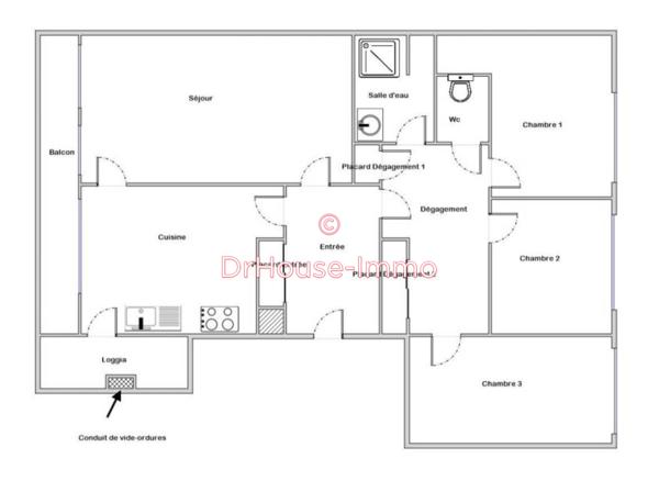 Appartement à vendre 4 pièces de 77 m²