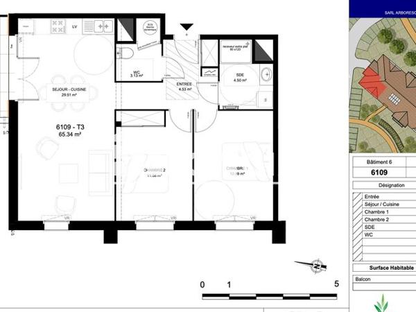 Location Appartement 3 pièces 65.34 m² - LIEU DIT MAYSOUOT Saint-vincent-de-tyrosse 40230