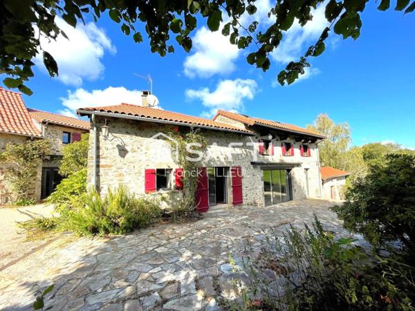 Maison de pierre avec piscine et dépendances