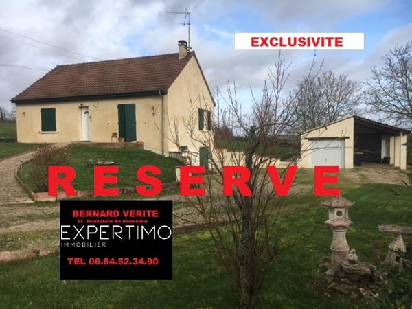 Montigny (18250) Maison 5 pièces de 94m2 sur Sous-Sol Avec Dépendances sur Parcelle de 2240m2 à 10 min des Aix