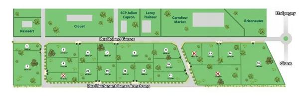 Terrain à bâtir 1065m²