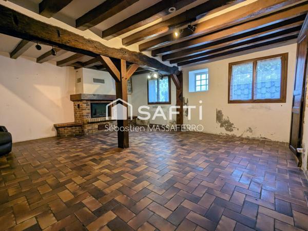 Maison de plain-pied avec jardin et véranda