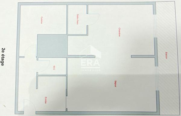 2 Pieces au Calme avec Large Balcon plein Sud