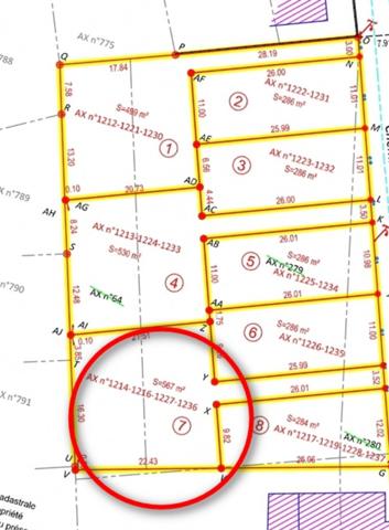 Terrain viabilisé de 567 m² à vendre à Blain (44130)