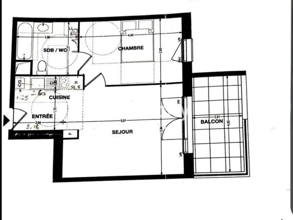 Appartement 2 pièces - 45 m² Exclusivité