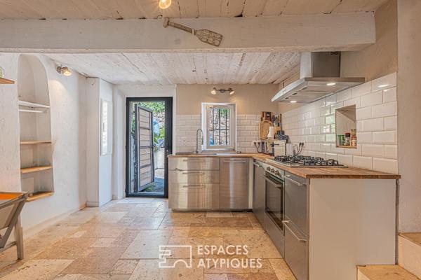Maison de village en duplex avec vue mer à Magagnosc