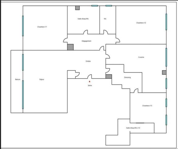 Neuilly-sur-Seine, Appartement 5 pièces en très bon état au sein d'une résidence de standing et ravalée