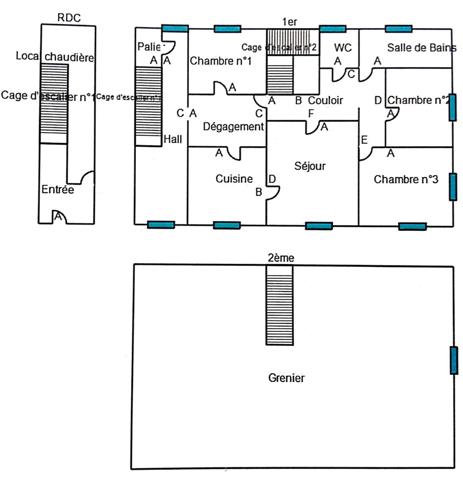Secteur Ronchamp Champagney, Ensemble immobilier avec local commercial et appartements, garages dans hangar