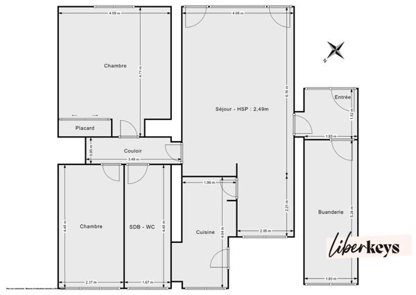 T3 88 m² – jardin et terrasse – Croix Beaumont / Barbieux – esprit maison