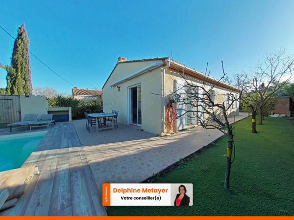 Maison de plain-pied, familiale 4 chambres avec piscine et prestations modernes, proche Fréjus et Saint-Raphaël
