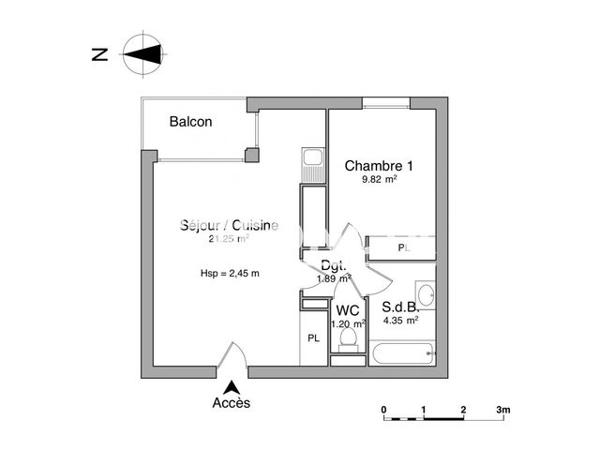 Location Appartement 2 pièces 40.69 m² - 4 CHEMIN DE LAGAR Saint Juery 81160