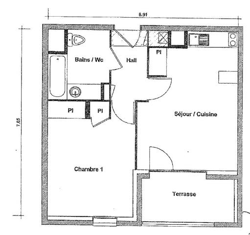 Joli appartement 2 pièces en limite de Tassin-la-Demi-Lune