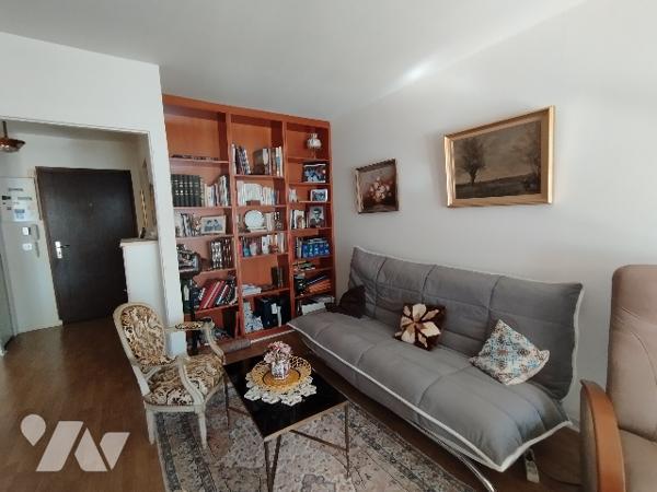 Appartement 3e étage 45m², balcon vue montagnes, cave et parking